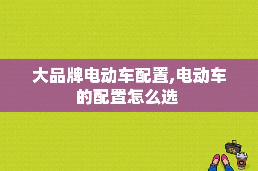 大品牌电动车配置,电动车的配置怎么选 